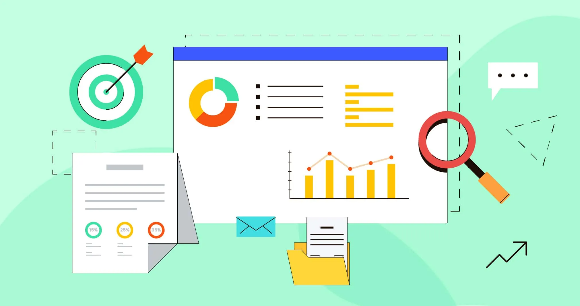 SEO success metrics and analytics dashboard